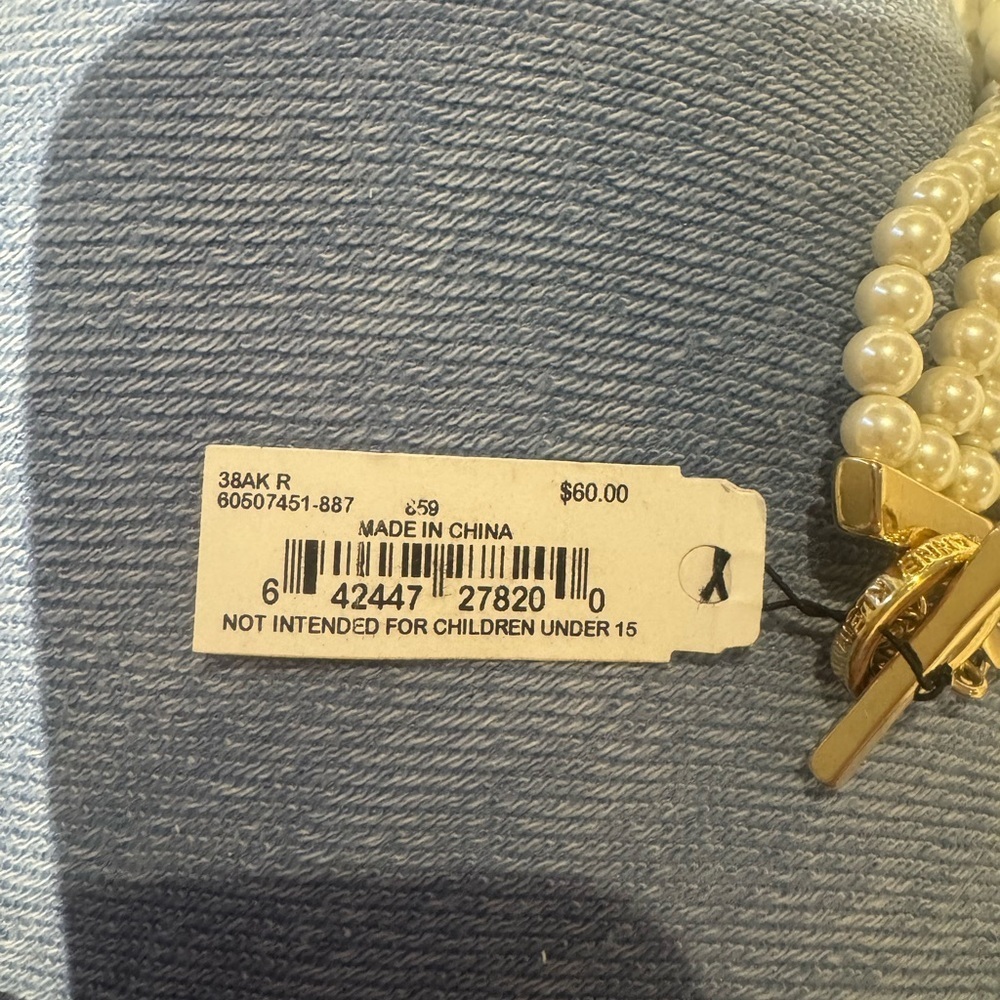 Anne Klein Triple Strand Pearl Necklace - Picture 3 of 6